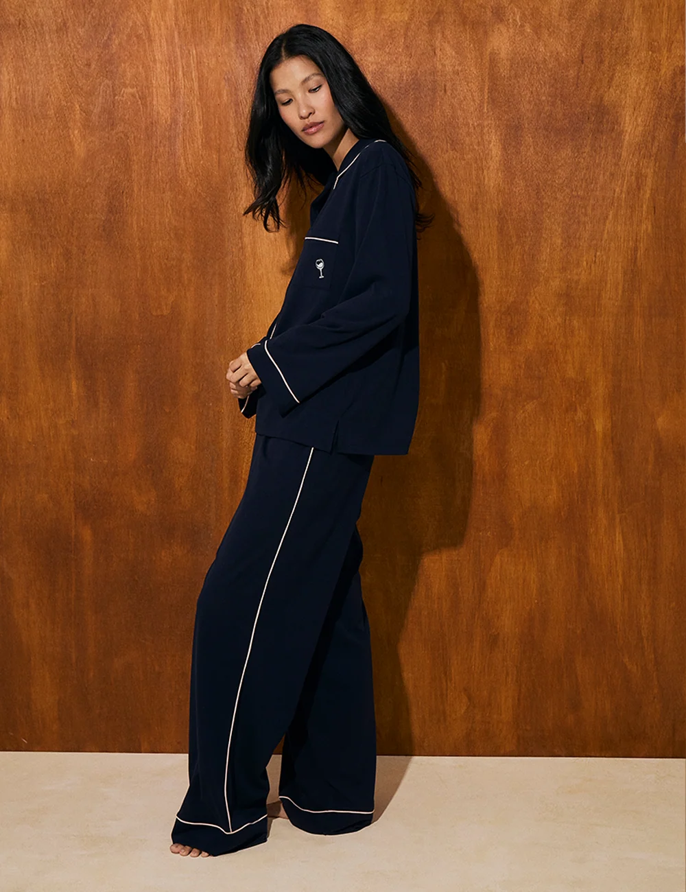 Boyfriend Vera PJ Set Midnight