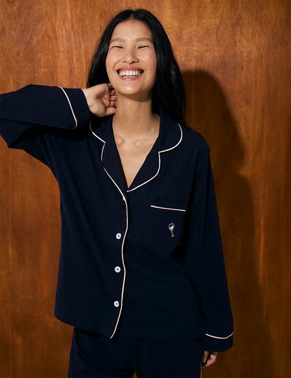 Boyfriend Vera PJ Set Midnight