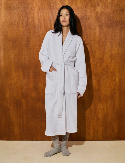 Jacquard Robe White