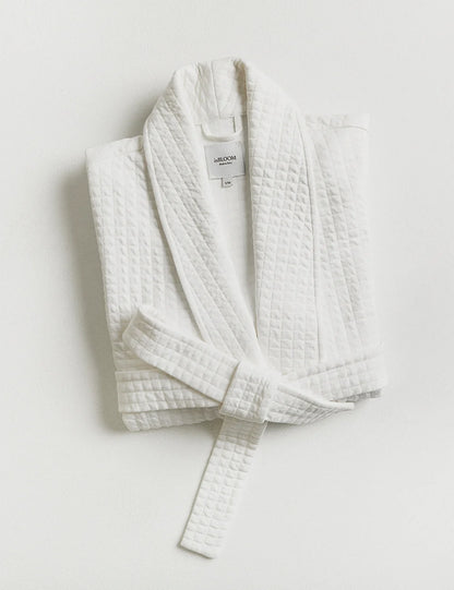 Jacquard Robe White