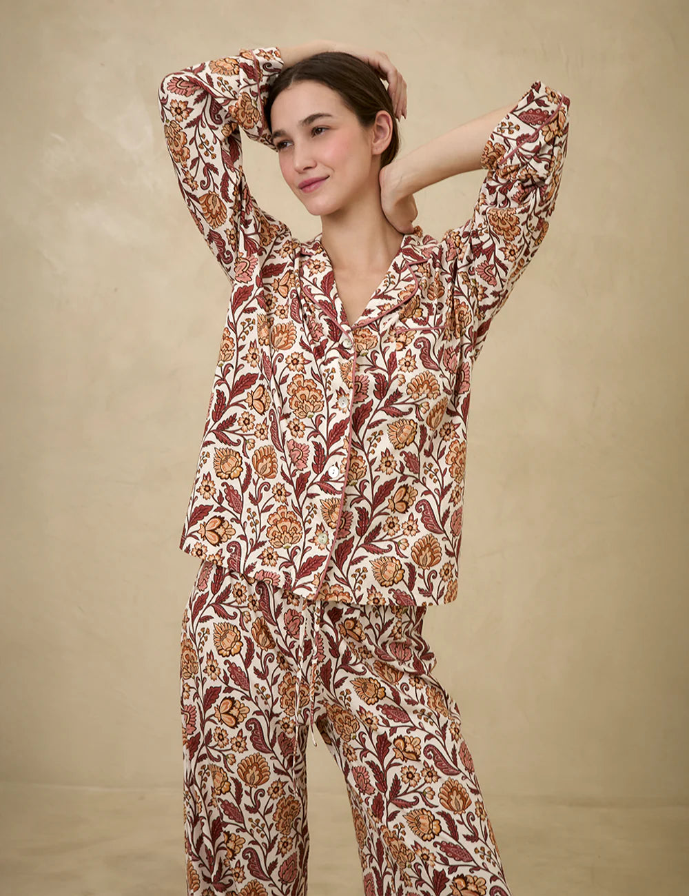 Boyfriend Vera PJ Set Folk Garden