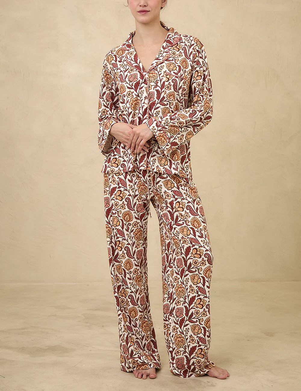 Boyfriend Vera PJ Set Folk Garden
