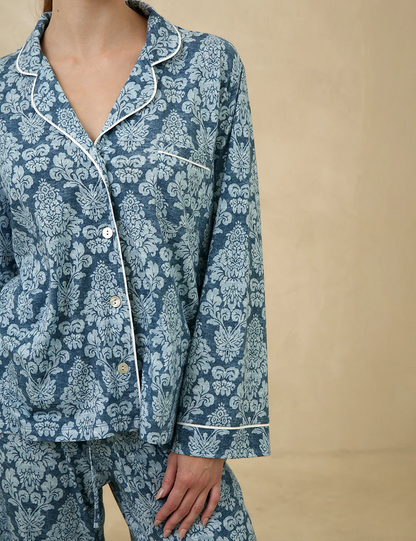 Boyfriend Vera PJ Set Damasque